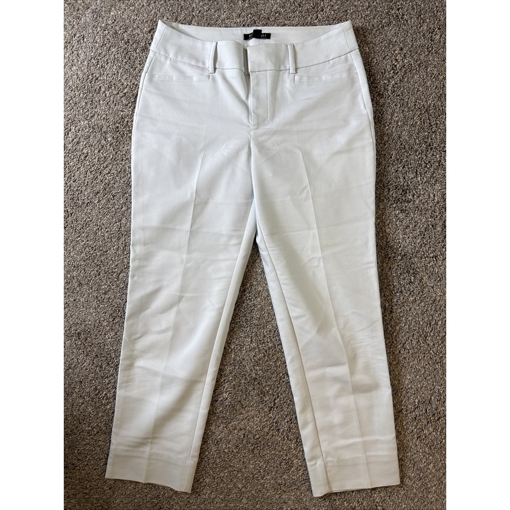 Roz & Ali Women's Mid Rise Cropped‎ Dress Pants Light Blue Size 8